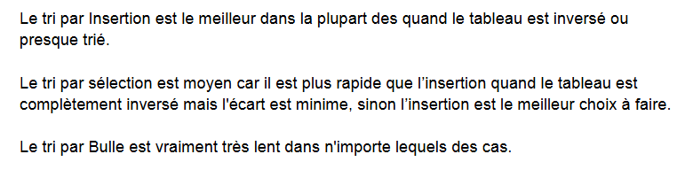 Résultats de validation des algorithmes